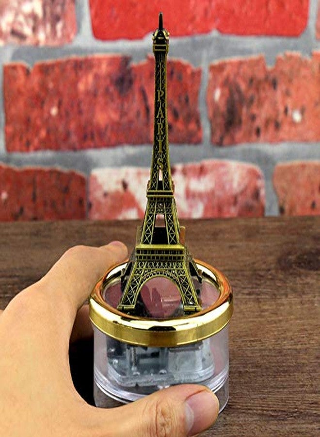Sooharic Clockwork Wind Up Music Box Eiffel Tower, for Son/Daughter Unique Gift for Friends Classic Ornament Crafts (Jingle Bells) - Image 3